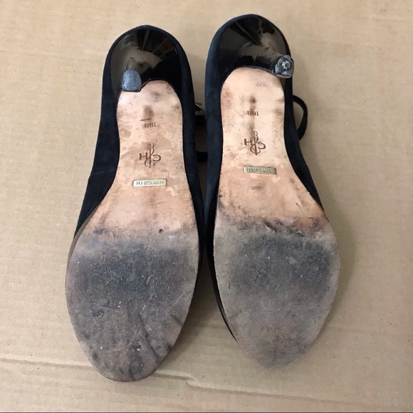 COLE HAAN BLACK ANKLE STRAP HEELS SIZE 10M - Picture 6 of 6